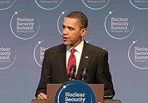 Barack Obama speaking at the Nuclear Security Summit, Wikimedia Commons