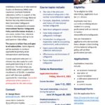 International Nuclear Safeguards Internships and Course flyer