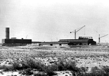 Israel's Dimona Complex: The construction site near Dinoma in the Negev desert for Israel's then-secret nuclear reactor were taken during the last months of 1960. [ Src: http://nsarchive.gwu.edu/nukevault/ebb510/ ]