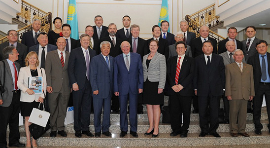 Conference photo courtesy of Astana Times.