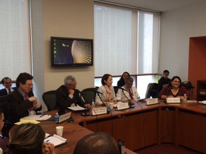 Ms. Gaukhar Mukhatzhanova leads a lecture: Summer School on Disarmament and Nonproliferation in Mexico City.