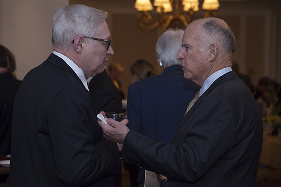 Russian Deputy Foreign Minister Sergey Ryabkov and Governor Jerry Brown