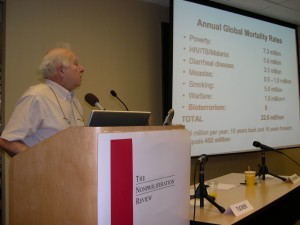 Milton Leitenberg gives his presentation