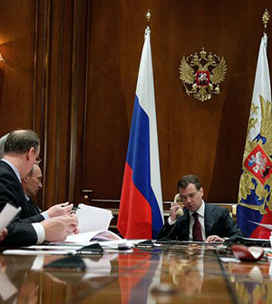 Russian President Dmitri Medvedev.