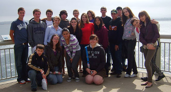 US and Russian students at the Monterey Bay Aquarium