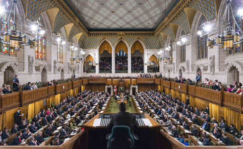 42nd Parliament, House of Commons Chamber in session