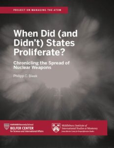 Cover of "When Did (and Didn’t) States Proliferate?"