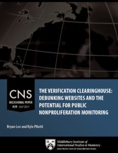 OP#29: The Verification Clearinghouse: Debunking Websites and the Potential for Public Nonproliferation Monitoring