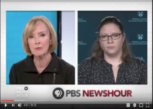 Melissa Hanham on PBS NewsHour