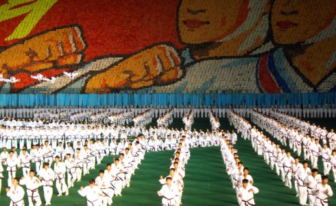 The Arirang Mass Games, held in the Rungnado May Day stadium (Src: Wikimedia Commons)