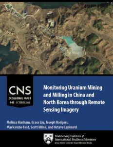 OP#40: Monitoring Uranium Mining and Milling in China and North Korea through Remote Sensing Imagery