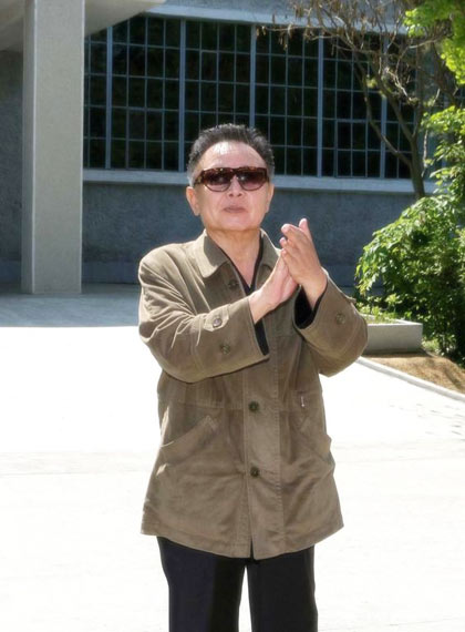 Still image broadcast from Kim Jong Il’s June 2010 visit.