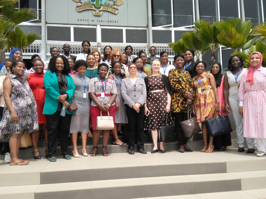 Course participants visit the Parliament of Ghana