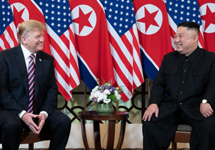 Trump and Kim in Hanoi 2019