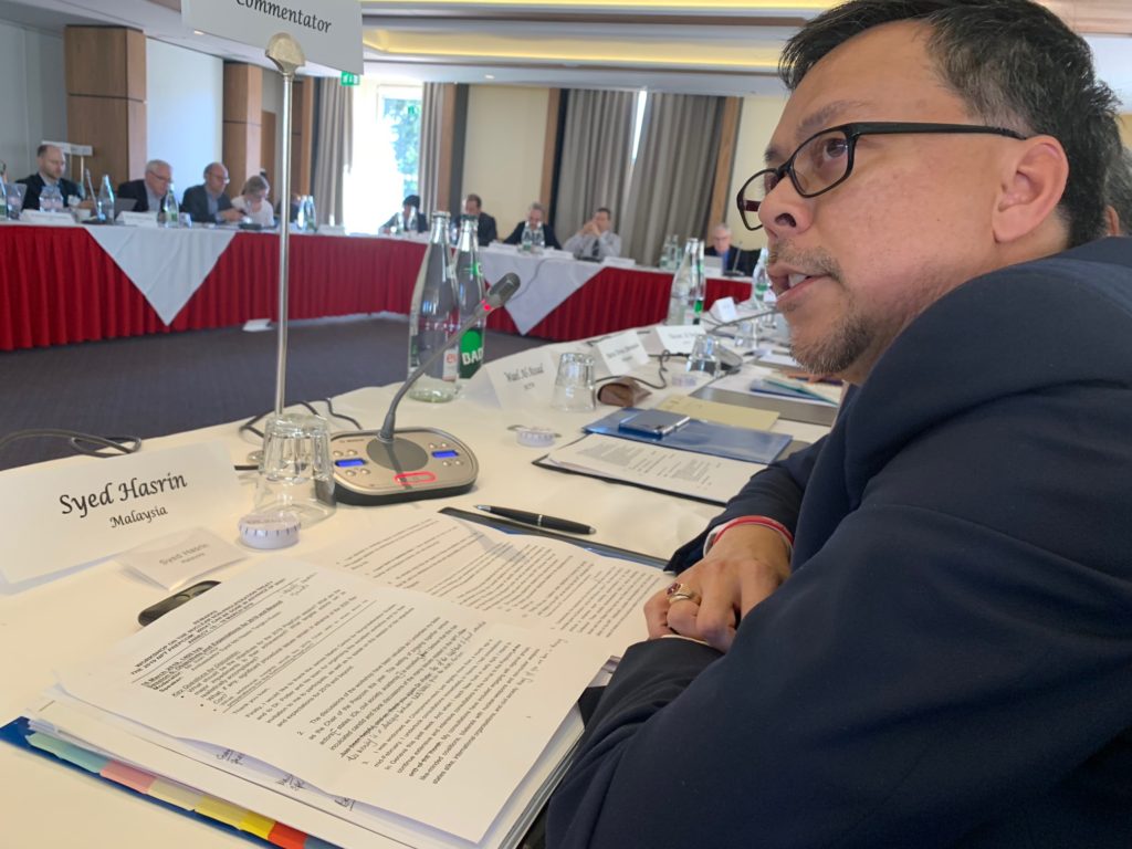 Chair of the 2019 NPT Preparatory Committee meeting, Ambassador Syed Hasrin