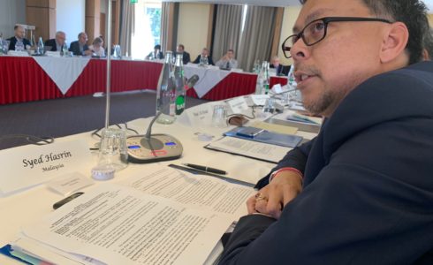Chair of the 2019 NPT Preparatory Committee meeting, Ambassador Syed Hasrin
