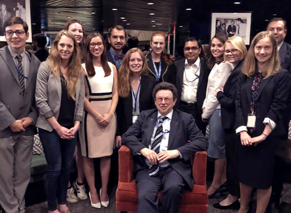 CNS Director William Potter with CNS experts and students