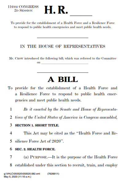 Text of the Bill, the first page
