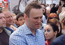Alexey Navalny at a Moscow rally in 2013