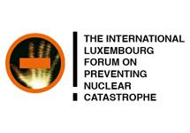 The International Luxembourg Forum on Preventing Nuclear Catastrophe with graphic of an x-ray of a hand