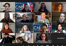 Screen shot of a Zoom meeting with over 12 participants