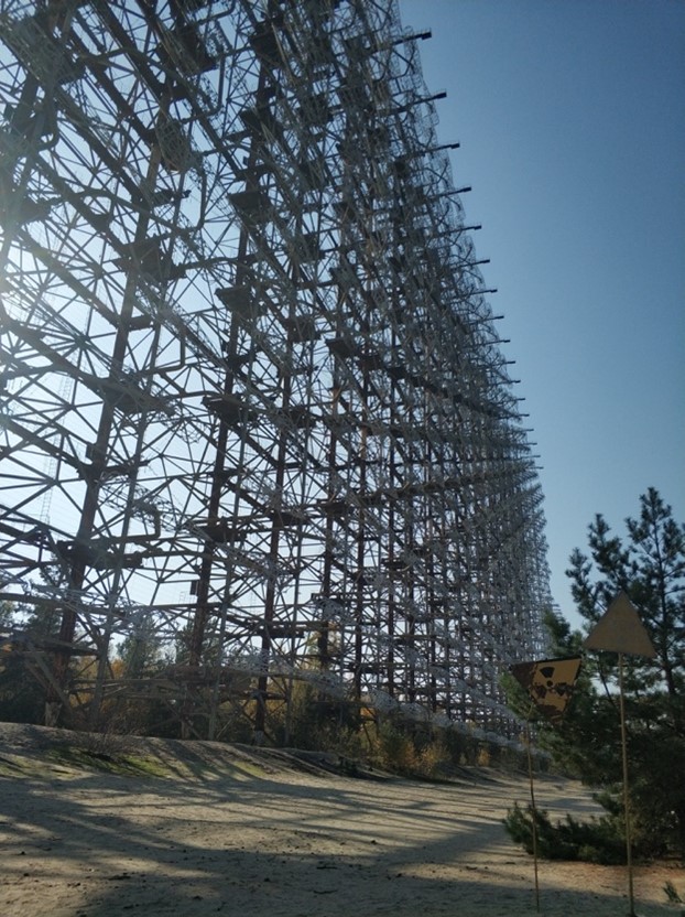 Soviet-era missile defense early-warning radar “Duga” at the Chernobyl Exclusion Zone (Photo credit: Anastasiia Nechytailov, CNS Fellow Spring 2020)