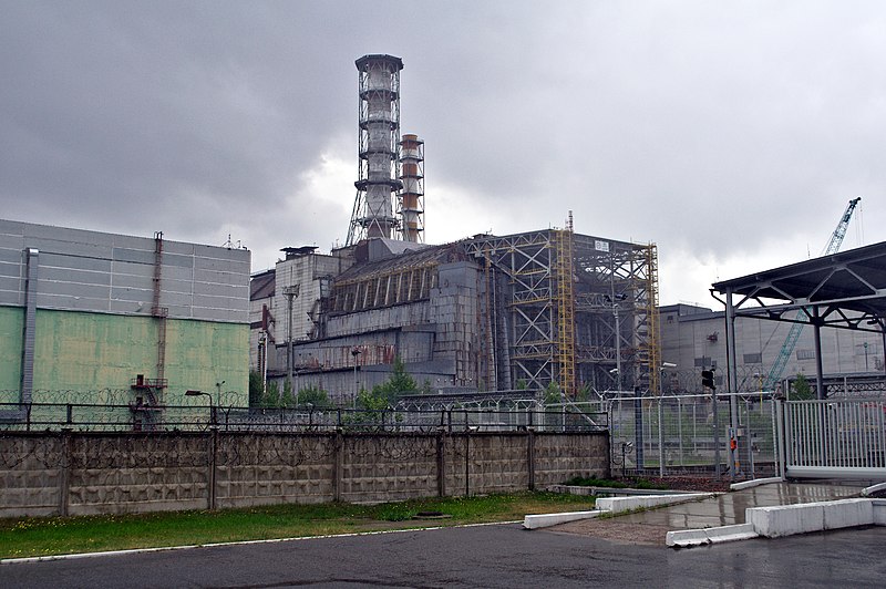 Chernobyl Power Plant Reactor cloudy skies