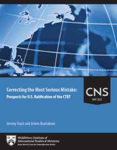 Correcting the Most Serious Mistake: Prospects for US Ratification of the CTBT cover