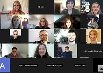 Group shot of online participants