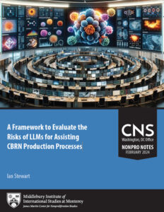 Cover of the paper "A Framework to Evaluate the Risks of LLMs for Assisting CBRN Production Processes"