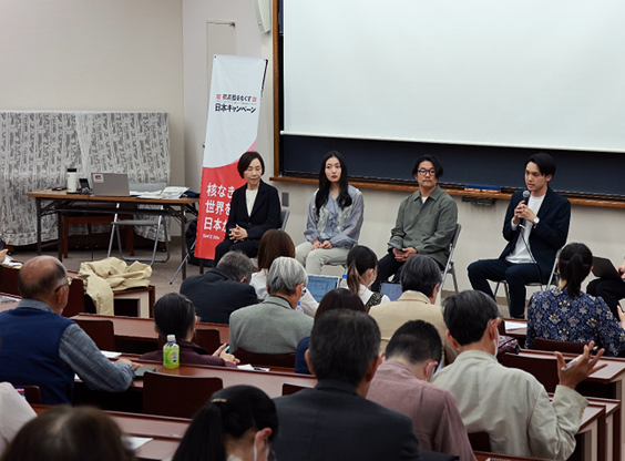 Hideo with other panelists at the inaugural symposium