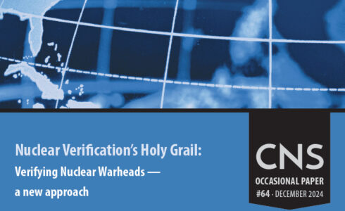 Cover for OP64: Nuclear Verification’s Holy Grail: Verifying Nuclear Warheads — a new approach