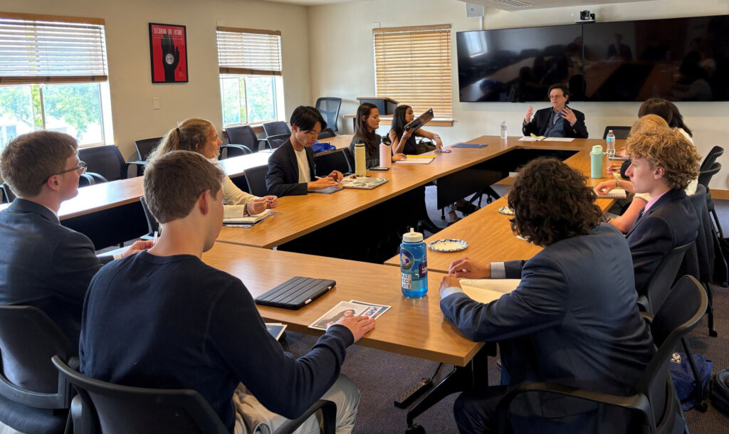 Dr. Potter speaks to the Fellows about current challenges in nonproliferation