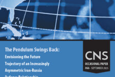 Cover of OP66 The Pendulum Swings Back: Envisioning the Future Trajectory of an Increasingly Asymmetric Iran-Russia Defense Relationship