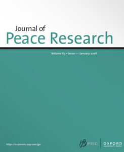 Cover of the Journal of Peace Research