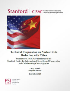 Technical Cooperation on Nuclear Risk Reduction with China