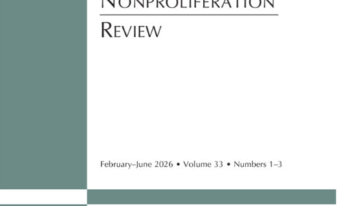 Cover of The Nonproliferation Review (NPR)