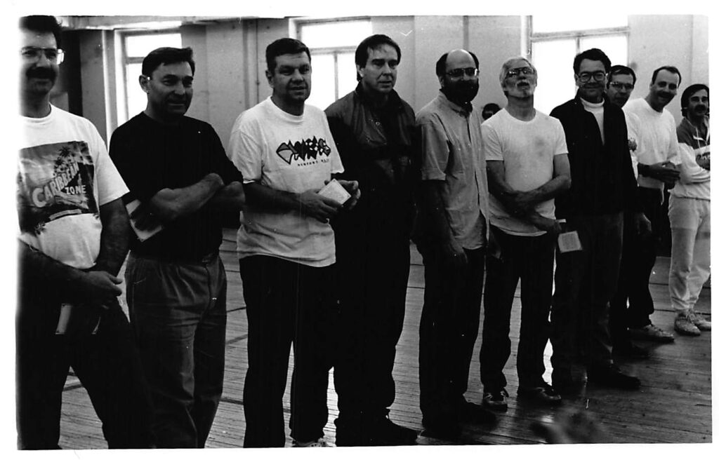 Group of men in a gym.