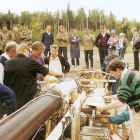 Brodie Anderson – left side of generator, second from the front with purple short-sleeved shirt and sunglasses. High-energy-density physics experiment at VNIIEF