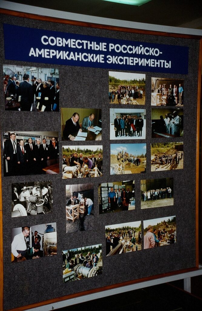 Bulletin board with photos